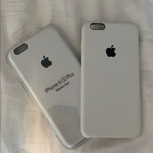 NEW Apple White Silicone iPhone 6 S Plus Cases (2)